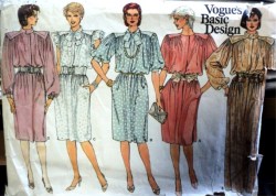1337 VOGUE A-LINE BLOUSON DRESS LENGTHS SLVS OR NOT PATTERN 14, 16 choice
